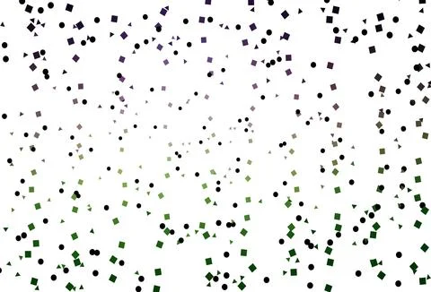 Light Pink, Green vector layout with circles, lines, rectangles. Stock Illustration