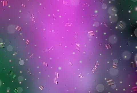 Light Pink, Green vector layout with circle shapes. Stock Illustration