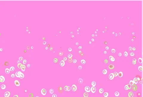 Light Pink, Green vector pattern with spheres. イラスト素材