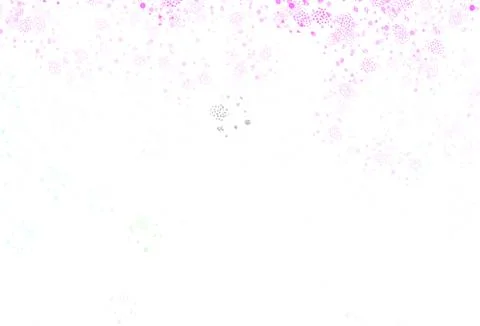 Light Pink, Green vector pattern with random forms. イラスト素材