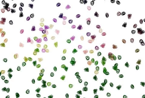 Light Pink, Green vector pattern with spheres. Stock Illustration