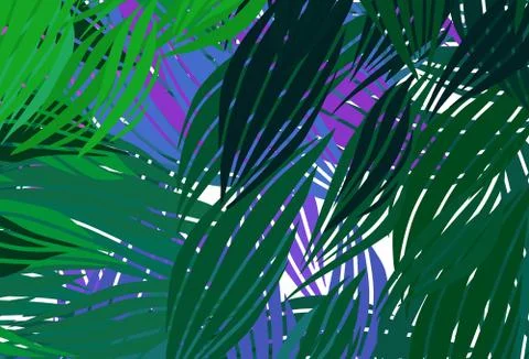 Light Pink, Green vector pattern with random forms. Illustrazione stock
