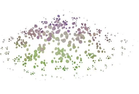 Light Pink, Green vector pattern with liquid shapes. Stockillustratie