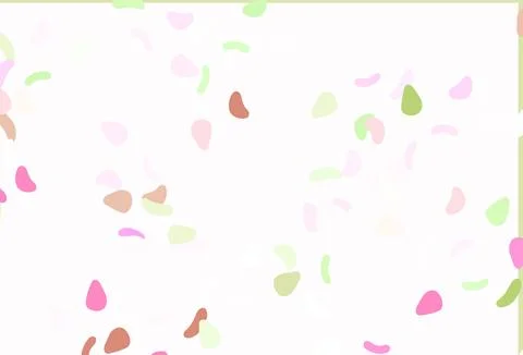 Light Pink, Green vector pattern with chaotic shapes. 스톡 일러스트