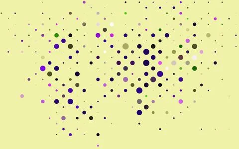 Light Pink, Green vector pattern with spheres. 스톡 일러스트