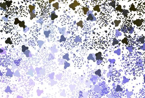 Light Pink, Green vector pattern with random forms. Illustrazione stock