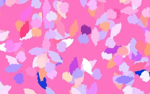 Light Pink, Green vector pattern with random forms. Illustrazione stock