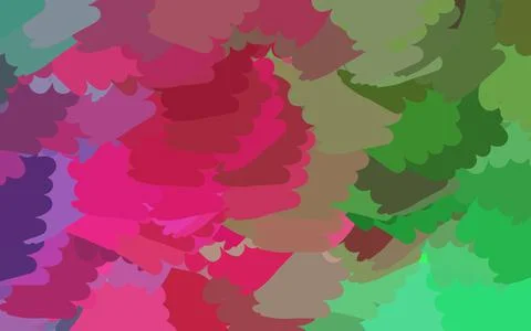 Light Pink, Green vector pattern with random forms. 库存插图