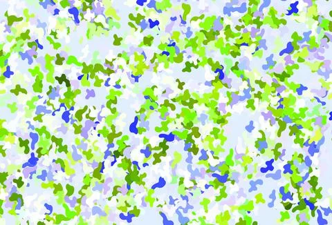 Light Pink, Green vector pattern with random forms. 库存插图