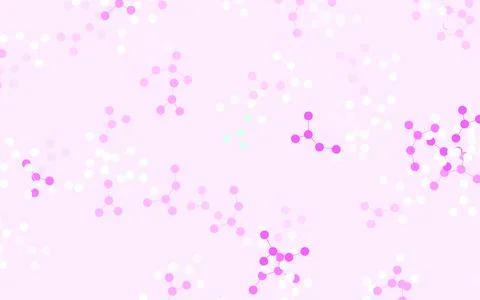 Light Pink, Green vector pattern with artificial intelligence network. Illustrazione stock