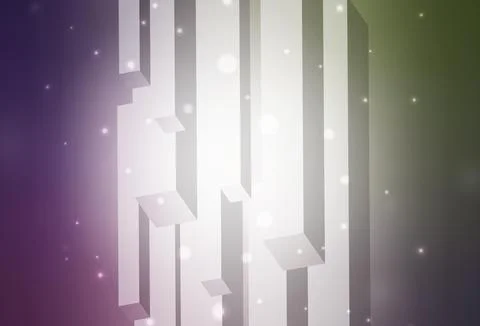 Light Pink, Green vector pattern in square style. Illustrazione stock