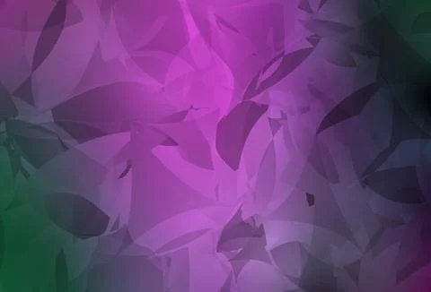 Light Pink, Green vector pattern with random polygonals. Stock Illustration