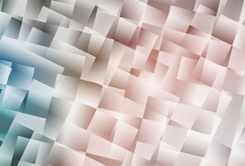 Light Pink, Green vector pattern in square style. Stock Illustration
