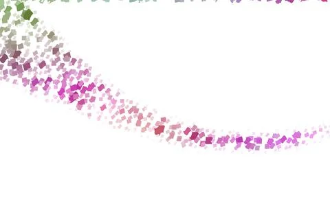 Light Pink, Green vector polygonal design pattern. Consist of gradient rectan 스톡 일러스트