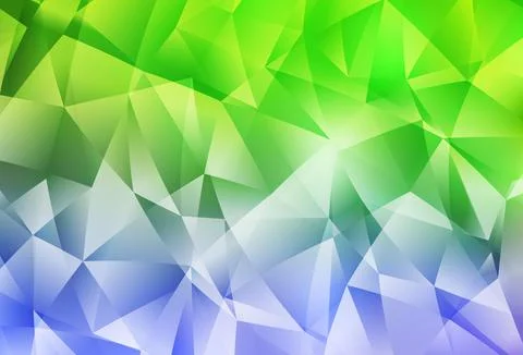 Light Pink, Green vector polygonal pattern. Illustrazione stock