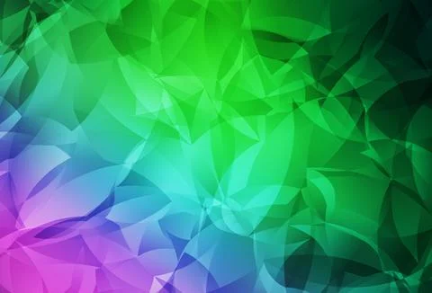 Light Pink, Green vector shining triangular backdrop. Illustrazione stock