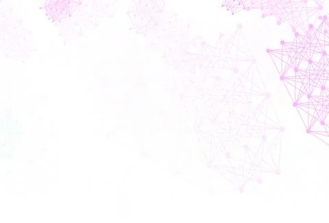 Light Pink, Green vector template with artificial intelligence structure. Illustrazione stock