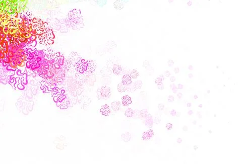 Light Pink, Green vector template with chaotic shapes. Stock Illustration