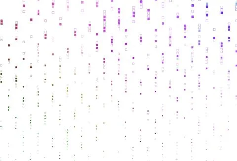 Light Pink, Green vector template with square style. Illustrazione stock