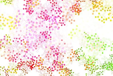 Light Pink, Green vector texture with artificial intelligence concept. Stock Illustration