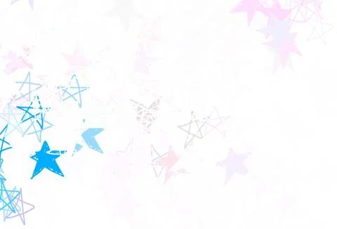 Light Pink, Green vector texture with beautiful stars. Stock Illustration