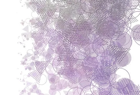 Light Pink, Green vector texture with triangular style with circles. Illustrazione stock