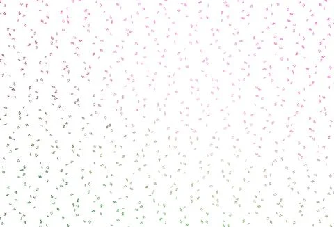 Light Pink, Green vector texture with musical notes. Illustrazione stock