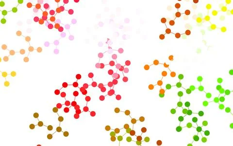 Light Pink, Green vector texture with artificial intelligence concept. Stock Illustration