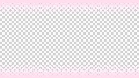 Light pink halftone pattern frame background on top and bottom Stock Illustration