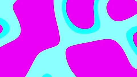 Light pink light blue wallpaper Stock Footage 294955859