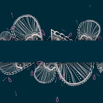 Light-pink line petals Stock Illustration