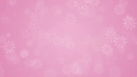 Light pink moving background with flowers Stock Footage 86542698