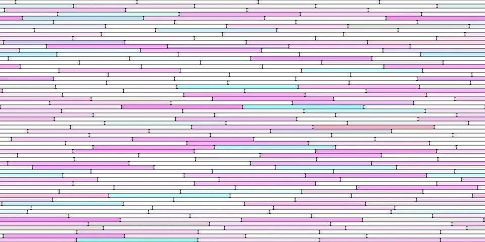 Light Pink Random Line Sections Background. Colorful Along Segments Texture.  Stock-Illustration