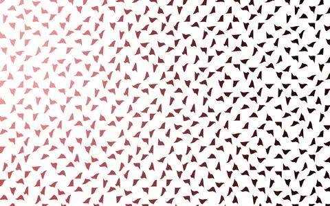 Light Pink, Red vector abstract pattern made up of colored triangles on white Stock Illustration