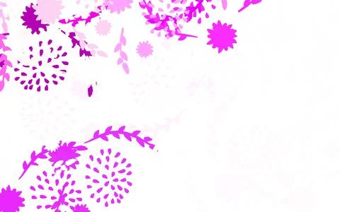 Light Pink, Red vector abstract pattern with flowers, roses. Illustrazione stock