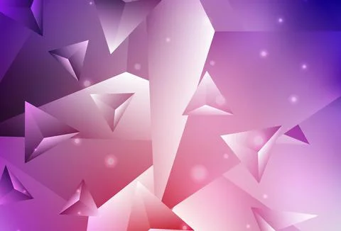 Light Pink, Red vector abstract mosaic pattern. 스톡 일러스트