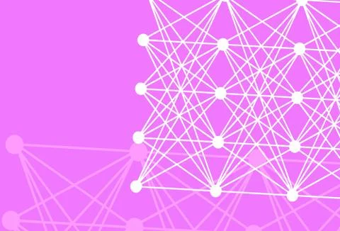 Light Pink, Red vector backdrop with artificial intelligence data. イラスト素材