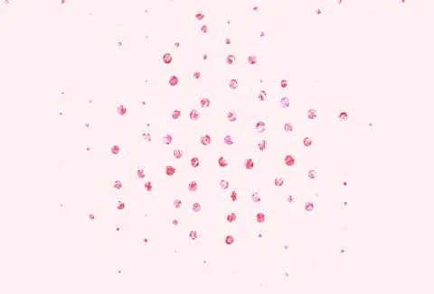 Light Pink, Red vector background with bubbles. 스톡 일러스트