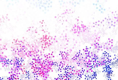 Light Pink, Red vector background with forms of artificial intelligence. Illustrazione stock