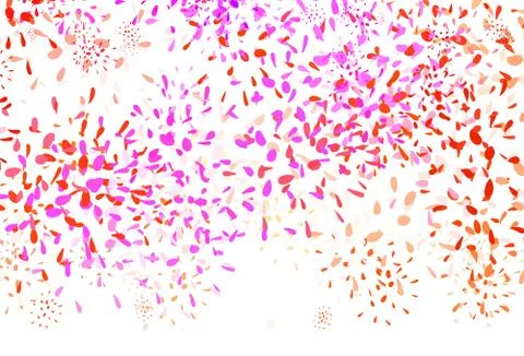 Light Pink, Red vector elegant pattern with leaves. Stock Illustration
