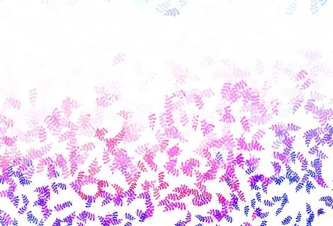 Light Pink, Red vector elegant pattern with leaves. Stock Illustration