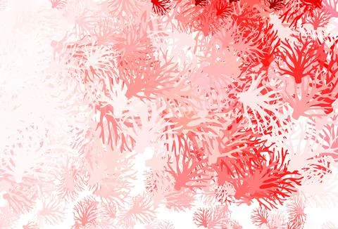 Light Pink, Red vector elegant pattern with branches. Stock Illustration