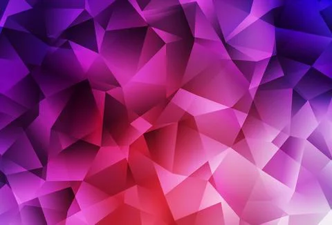 Light Pink, Red vector gradient triangles pattern. Illustrazione stock