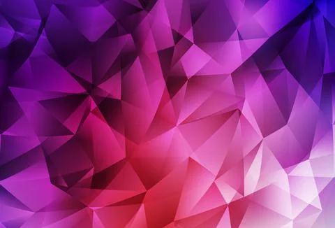 Light Pink, Red vector gradient triangles template. Illustrazione stock
