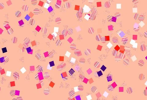 Light Pink, Red vector layout with circles, lines, rectangles. Illustrazione stock