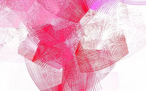 Light Pink, Red vector layout with flat lines. Stock Illustration