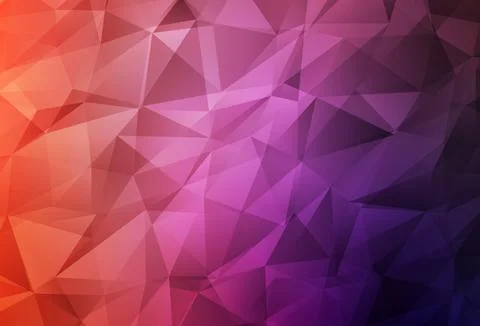 Light Pink, Red vector low poly background. 스톡 일러스트