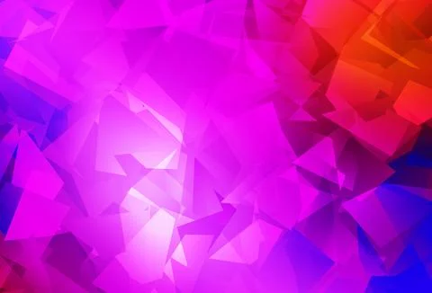 Light Pink, Red vector low poly background. Stock Illustration