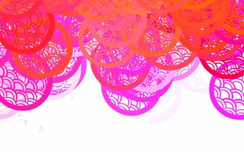 Light Pink, Red vector Modern abstract illustration with colorful water drops Stock Illustration