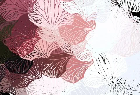 Light Pink, Red vector pattern with random forms. Stock Illustration
